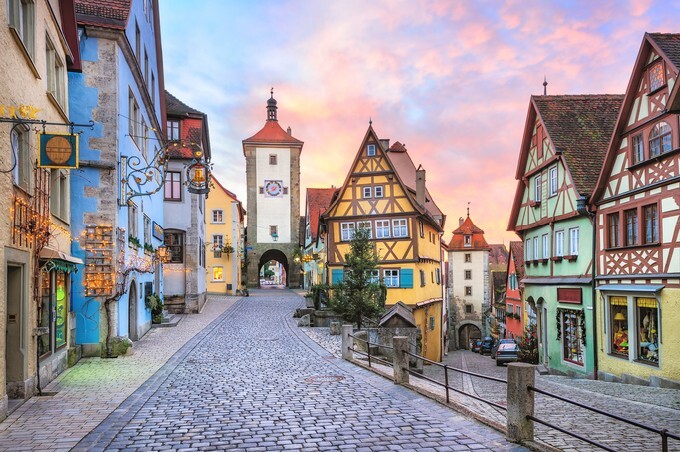 Rothenburg ob der Tauber, picturesque medieval city in Germany